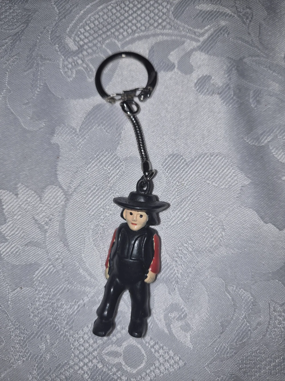 Black and Red Novelty Cowboy Keychain - Unbranded